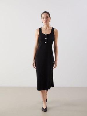 Lc Waikiki Yeni Sezon Kare Yaka Elbise