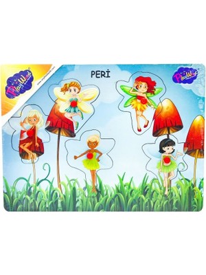 Bfs   Ahşap Tutmalı Peri Kızı Puzzle