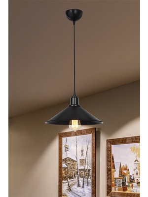 Şık Siyah Sarkıt Avize, Modern ve Zarif Salon, Mutfak, Yatak Odası Işığı