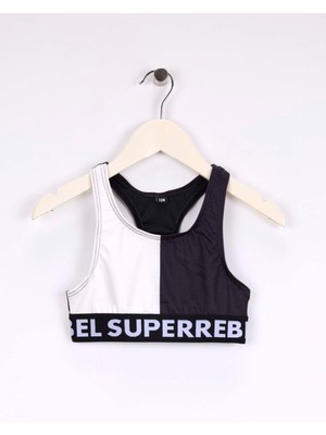 Super Rebel Siyah Kız Çocuk Bikini Takım R501-5003-CARMEL Tanktop Bikini Coo