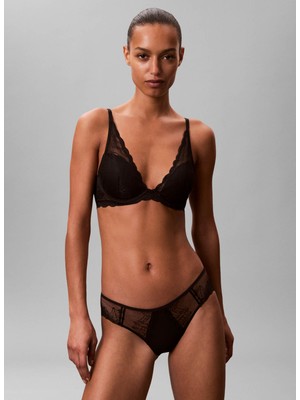 Calvin Klein Siyah Balenli Sütyen 000QF8121E Ck Women