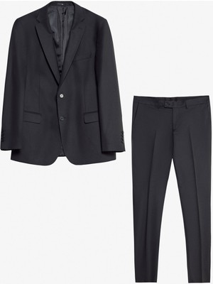 Altınyıldız Classics Normal Bel Slim Fit Siyah Erkek Takım Elbise 4A3010001061