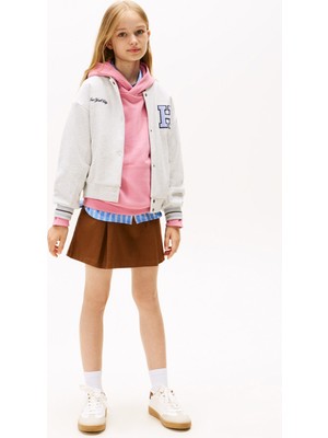 Tommy Hilfiger Açık Gri Kız Çocuk Ceket KG0KG08784P09