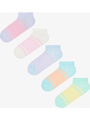 Penti 5 Çift Pamuklu Renkli Patik Çorap