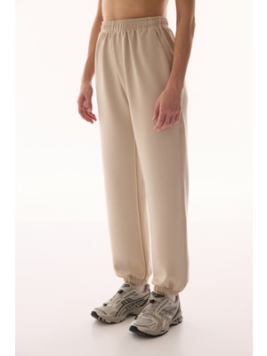 Penti Bej İpeksi Dokunuş Silky Touch Yüksek Ayarlanabilir Bel Jogger Eşofman Altı