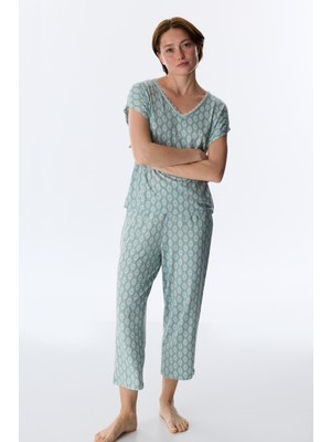 Penti Açık Yeşil Alia Green Kapri Pijama Takımı