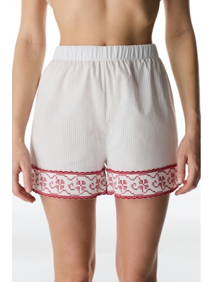 Penti Kırık Beyaz Magnifique Şort Pijama Altı