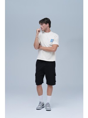 Saw Urbanity Urban Explorer Oversize Cep Detaylı Şort Erkek Siyah