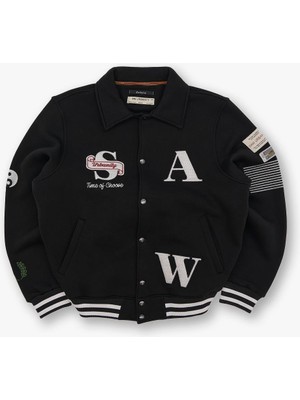 Saw Urbanity Urban Choice Oversize Kolej Ceketi Erkek Siyah