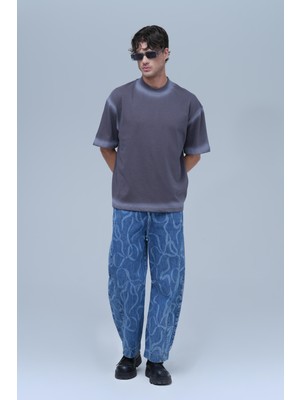 Saw Urbanity Echo Oversize Tişört Erkek Füme