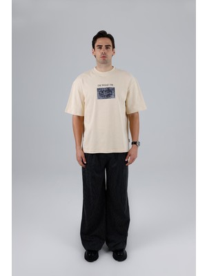 Saw Urbanity Now Manifesto Oversize Tişört Erkek Stone