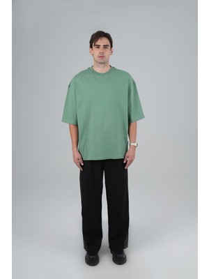 Saw Urbanity Saw Club Super Oversized Basic Tişört Erkek Yeşil