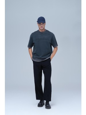 Saw Urbanity Dreamwashed Oversize Tişört Erkek Gri