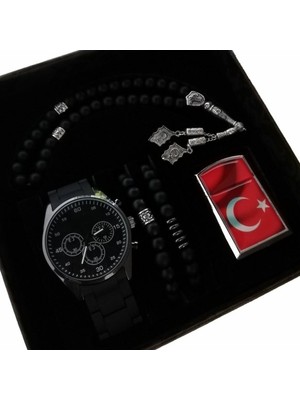 Erkek Hediye Seti Sevgiliye Hediye Saat Seti Doğum Günü Hediyeleri Erkek Kol Saati