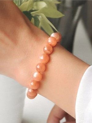 UltraMint Doğal Güneş Taşı Bileklik 8mm, Enerji ve Şifa Dolu Takı