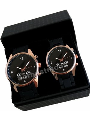 Sevgiliye Hediye Kombin Saat Yıl Dönümü Hediyesi Erkek Bayan Kol Saati Çift Kombin Saat Sevgili Saati Sevgililer Günü Hediyeleri Kişiye Özel Baskılı Saat Sevgili Saatleri Saat Kombini Hediye Seti