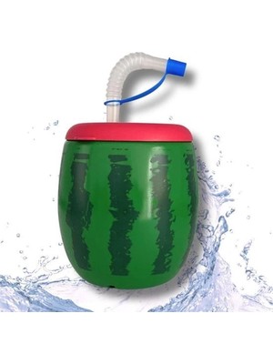 Karpuz Model Kendiliğinden Pipetli 900 ml Suluk, Matara