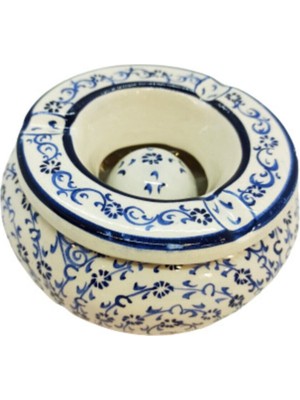Rüzgar Küllük Seramik Haliç Desenli 12 Cm, Şık ve Dayanıklı Tasarım