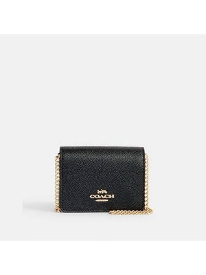 Coach Mini Wallet On A Chain Zincir Askılı Mini Çanta