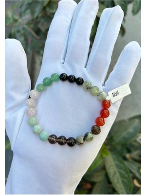 UltraMint 8 mm Doğal Taş Başak Burcu Bileklik, Şıklık ve Enerji Katıyor