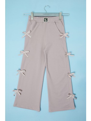 FullaModa Kurdele Detaylı Kız Çocuk Pantolon