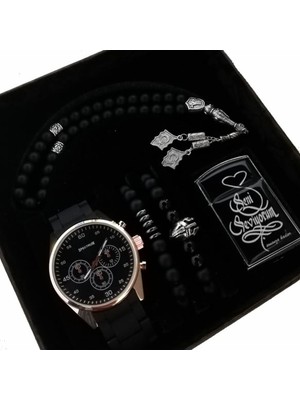 Sevgililer Günü Hediyesi Erkek Saat Seti Babalar Günü Hediyesi Yıl Dönümü Hediyesi Erkeğe Hediye Erkek Saat Kombini Sevgiliye Hediye Saat Seti