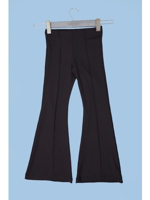 FullaModa Fitilli Çimalı Flare Kız Çocuk Pantolon