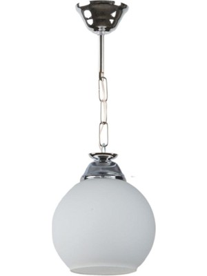 Beyaz Camlı Modern Salon, Mutfak ve Yatak Odası Tekli Avize