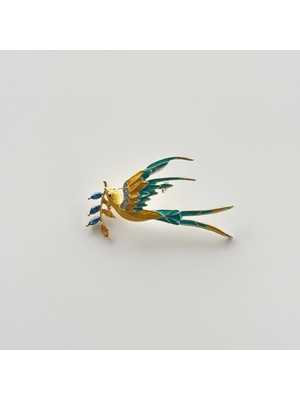 Vesce Atelier Kırlangıç Figürlü Broş