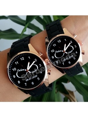 Erkek Kadın Saat Sevgiliye Hediye Kişiye Özel Isimli Kol Saati Sevgili Saatleri Çift Saatleri Doğum Günü Yıl Dönümü Hediyeleri Çift Kombin