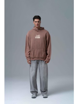 Saw Urbanity Breathe & Live Oversize Sweatshirt Erkek Kahverengi