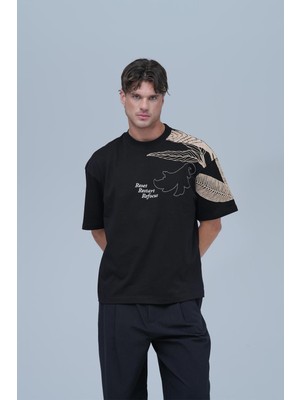 Saw Urbanity Refocus Oversize Tişört Erkek Siyah