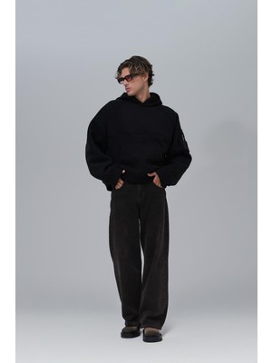 Saw Urbanity Urban Shield Oversize Welsoft Sweatshirt Erkek Siyah