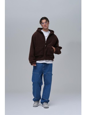 Saw Urbanity Everyday Icon Oversize Welsoft Sweatshirt Erkek Kahverengi