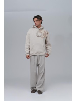 Saw Urbanity Realistic Oversize Sweatshirt Erkek Stone