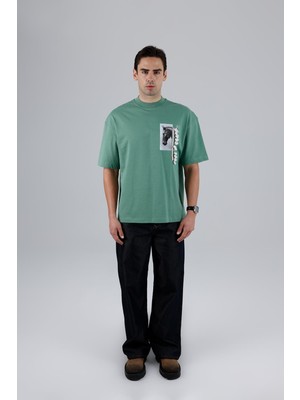 Saw Urbanity Wild Spirit Oversize Tişört Erkek Yeşil