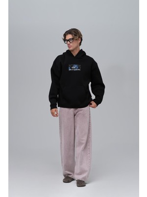 Saw Urbanity Be Good To Yourself Oversize Sweatshirt Erkek Siyah