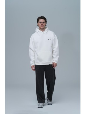 Saw Urbanity Loneliness Is A Choice Oversize Sweatshirt Erkek Ekru