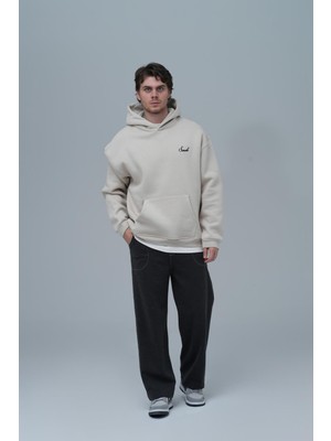 Saw Urbanity Loneliness Is A Choice Oversize Sweatshirt Erkek Stone