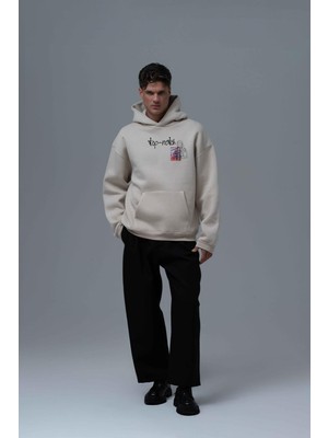 Saw Urbanity Top-Notch Oversize Sweatshirt Erkek Stone