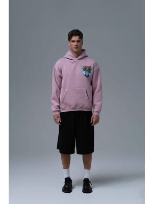 Saw Urbanity Awaken Oversize Sweatshirt Erkek Pembe