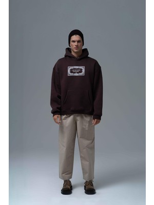 Saw Urbanity Endless Metamorphosis Oversize Sweatshirt Erkek Kahverengi