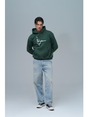 Saw Urbanity Roots & Freedom Oversize Sweatshirt Erkek Yeşil