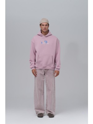 Saw Urbanity Be Good To Yourself Oversize Sweatshirt Erkek Pembe