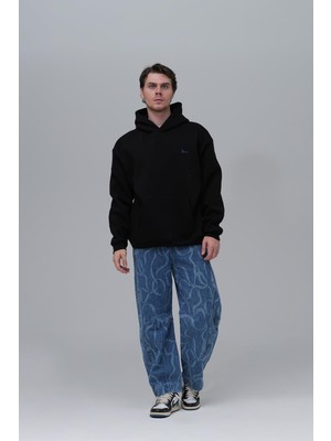 Saw Urbanity The Story Of Layers Oversize Sweatshirt Erkek Siyah