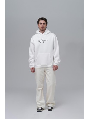 Saw Urbanity Hope Oversize Sweatshirt Erkek Ekru