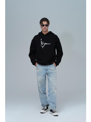 Saw Urbanity Roots & Freedom Oversize Sweatshirt Erkek Siyah