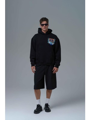 Saw Urbanity Awaken Oversize Sweatshirt Erkek Siyah