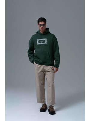 Saw Urbanity Endless Metamorphosis Oversize Sweatshirt Erkek Yeşil