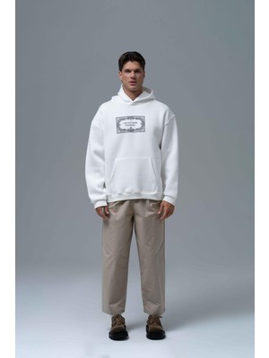 Saw Urbanity Endless Metamorphosis Oversize Sweatshirt Erkek Ekru